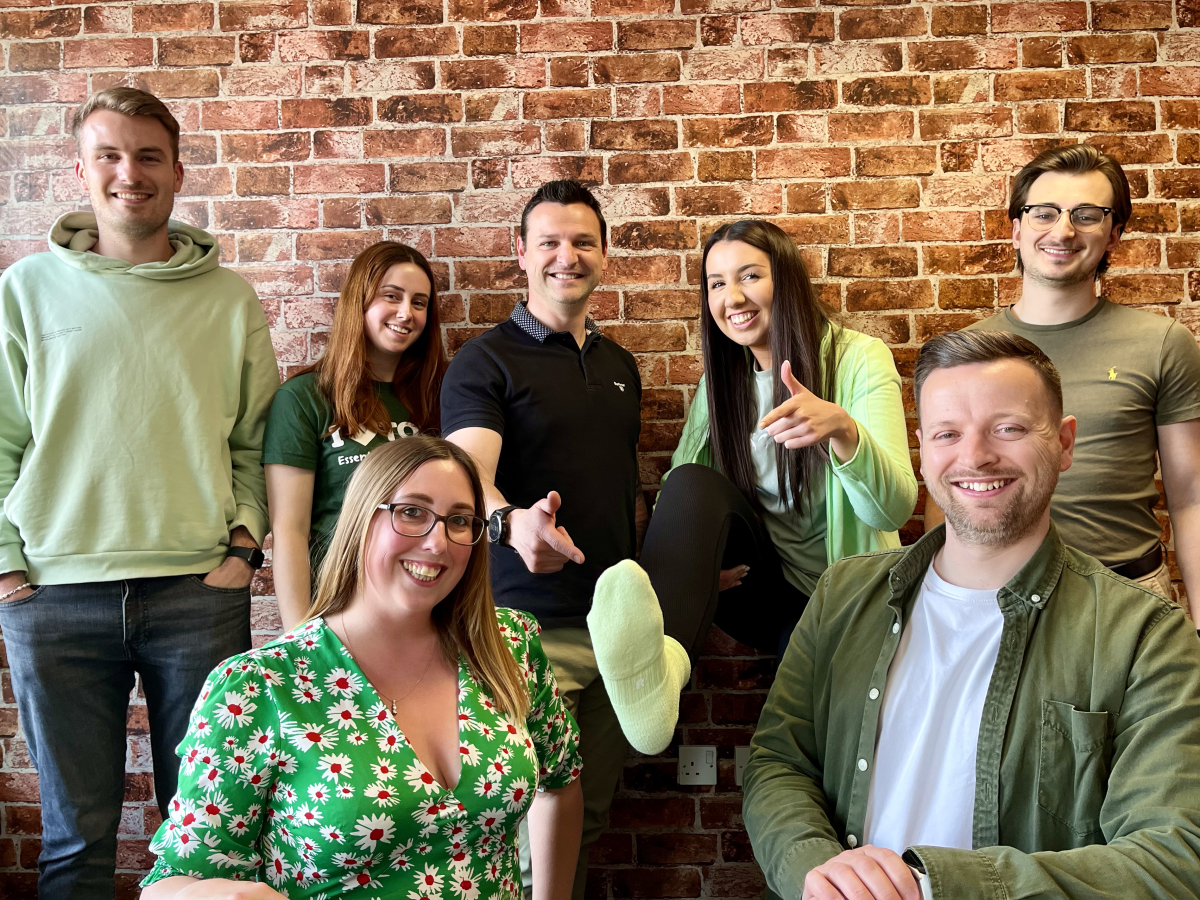 Our Mexa team wearing green for Mental Health Awareness Week.