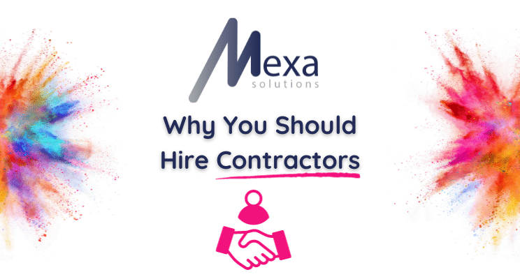 Why you should use contractors - shaking hands and contractor above.
