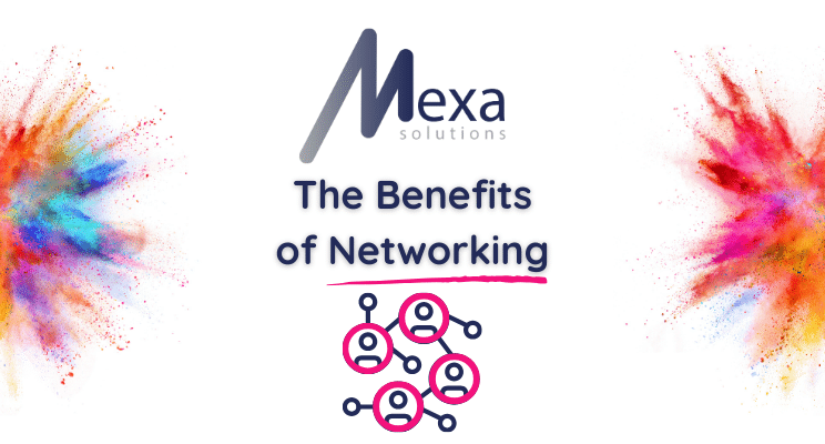 Benefits of Networking - Mexa logo with people icons connected together