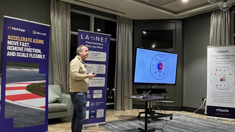 Ed obrien doing his talk